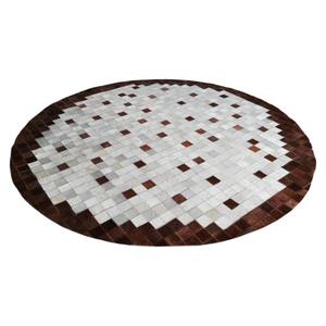 พรมปูพื้นลายดอกไม้ทำด้วยมือทำจากหนังสำหรับห้องนอนและห้องนั่งเล่น - Product Image 1