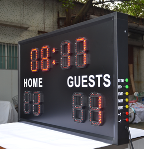 Tùy chỉnh ngoài trời 7 đoạn 6inch 10inch bóng đá <span class=keywords><strong>LED</strong></span> scoreboard dấu hiệu - Product Image 1