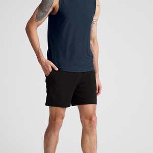 Haute qualité en gros 90% Nylon Spandex formation course unisexe décontracté vêtements de sport Shorts avec poches pour hommes - Product Image 2