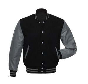 Haute qualité personnalisé hommes Baseball coupe-vent Varsity veste décontracté Chenille broderie hiver cuir vêtements de sport unisexe appel - Product Image 3