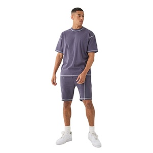 Twinset 100% coton pour hommes respirant léger 180 Gsm coupe régulière Style décontracté Logo personnalisé dernière conception pour l'été - Product Image 1