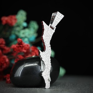 Colgante Personalizado de Estilo Popular, Probador de Diamantes, Moissanita, Estilo Hip Hop, Colgante Redondo Brillante de Plata de Ley 925 - Product Image 4