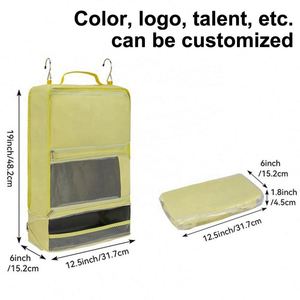 Travel Space Saver Organizer Hanging Closet Storage Bag Portable Hanging Closet <b>Suitcase</b> Organizer Bag - Product Image 4