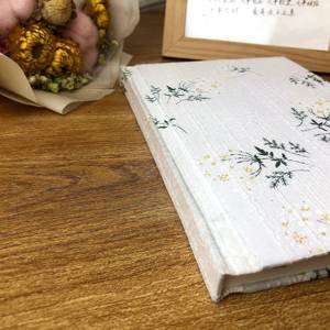 LABON Daisy Writing panno di lino diario estetico diario con copertina rigida Notebook A5 tessuto floreale sublimazione Blank Journal - Product Image 5