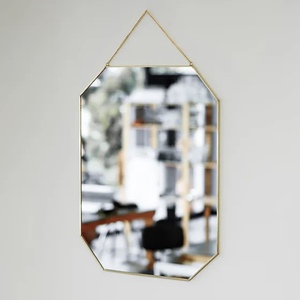 <b>Antique</b> Luxury Modern Brass <b>Wall</b> <b>Mirror</b> Handmade Irregular Shaped with Brass Frame for Home Decor and Hanging - Product Image 4