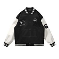 Automne hiver manteau de laine Logo personnalisé lâche décontracté Letterman hommes mode université veste casual Slim Fit Bomber vestes de baseball
