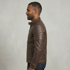 Chaqueta de Cuero Personalizada para Hombre, con Costuras de Textura Suave, Ajuste Cómodo, Diseños Personalizados, Prenda de Moda en Cuero Premium y Duradero - Product Image 4