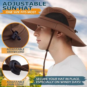 Iking-Sombrero de Pesca para el sol, gorra de pescador con sombreado para el sol, de verano - Product Image 3