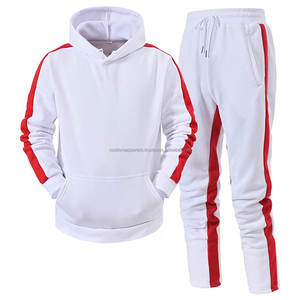 Conjunto Deportivo de Algodón y Felpa para Hombre, Sudadera con Capucha y Pantalones para Correr, Chándal para Gimnasio, Sudadera con Capucha y Pantalones Deportivos para Mujer - Product Image 1