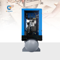 Compresseur d'Air à Vis Intégré 250L 400L avec Réservoir d'Air 7.5Kw 11Kw 15Kw Fixe OEM ODM Doté d'un Moteur PLC et Sécheur d'Air