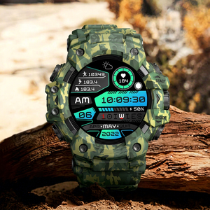 Montre connectée sportive Lemfo avec écran IPS 320x240, résistante à l'eau, écran tactile, tracker de fitness pour hommes et femmes, compatible Android et iOS - Product Image 2