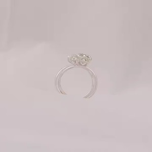 14KT Solid Gold Classic Luxury Engagement Ring Girls' Triangle Square <b>Cushion</b> Cut Lab Grown Diamond IGI Certified - Product Image 6