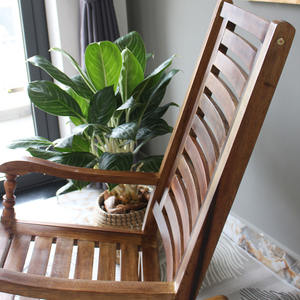 Chaise à bascule confortable pour adultes relaxant PU fini conception anti-basculement mobilier d'extérieur chaise à bascule de grande quantité - Product Image 3