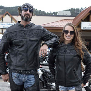 Chaqueta de Cuero para Hombre Transpirable de Alta Calidad con Cuello Alto y Logotipo Frontal, Superventas - Product Image 3