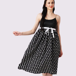 Buy In Bulk Polka Dots Dresses For Women India Elegant Off-Shoulder Maxi  Style | Alibaba.com