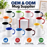 Fabricant de logo personnalisé, tasse en porcelaine de 11 oz, blanche, personnalisée, impression par sublimation, revêtement céramique vierge, tasses à café réutilisables, nourriture