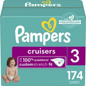 Pampers Cruisers 360 Pañales Talla 3, 132 Cuenta