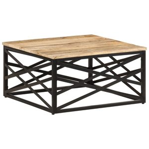 Table à vin en bois de qualité supérieure de forme carrée avec article utilisable à base en métal zig zag pour restaurant et maison au prix le plus bas - Product Image 1