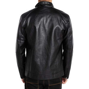 Men <b>Winter</b> Long Thick Leather Jacket Men Street wear Casual Business Clothing Pocket Leather Jackets <b>Coat</b> Outwear - Product Image 2