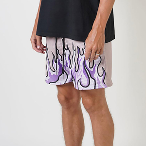 Pantalones Cortos Deportivos de Malla para Hombre, Talla Grande, Transpirables, Ecológicos, de Secado Rápido, Color Sólido, con Logotipo y Color Personalizados - Product Image 4