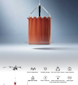 Cubo de extinción de incendios aéreo plegable profesional de alta resistencia, de tela Oxford de polímero, para drones FC100/FC200/T100/T100S, 80L-200L - Product Image 2