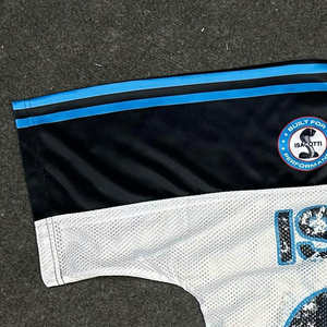 เสื้อเจอร์ซีย์คอวี แขนสั้น ผ้าตาข่าย ระบายอากาศ ผลิตจากโพลีเอสเตอร์ 100% รุ่นใหม่ล่าสุด ขนาดสั่งตัดได้ ใส่ได้ทั้งชายและหญิง - Product Image 2