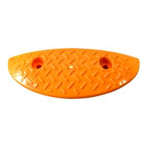 Pare-chocs de vitesse ovale en plastique jaune 30 x 10 x 4 cm, rampe de sécurité routière pour câbles, pour usage routier - Product Image 3