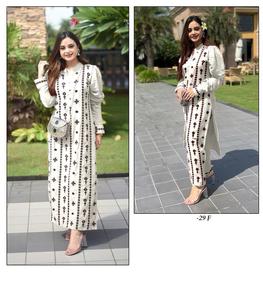 Conjunto de Kurti de Rayón Pesado Multicolor para Mujer, Disponible en Stock para Venta en Línea - Product Image 6