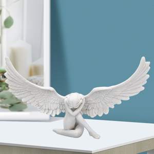 Retro Angel Wing <b>Figures</b> 3d Sculpture Art for Home and Hotel Desktop Decor - Product Image 4