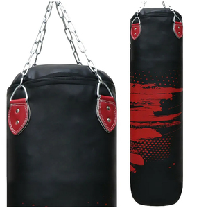 Customized PU Leather Heavy <b>Boxing</b> Sandbag <b>Standing</b> Punching Trainer with Sand Filling <b>on</b> Sale - Product Image 4
