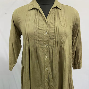 Túnica Floral de alta calidad, manga corta, manga larga, cintura Natural, estampado personalizado, silueta recta, gasa, vestido largo con cuello en V - Product Image 1