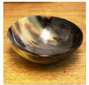 ชามเขาควายตกแต่งเงางามเป็นพิเศษทำด้วยมือจากเขาจริงธรรมชาติ - Product Image 1