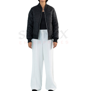Chaqueta Acolchada de Alta Calidad para Mujer, Transpirable, Impermeable, Personalizada, Material de Algodón, Forro de Nailon, Tejido de Punto - Product Image 1