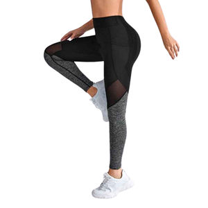 Leggings d'entraînement d'été sans couture pour femmes avec tissu respirant au style personnalisé pour le fitness et les tenues décontractées - Product Image 4