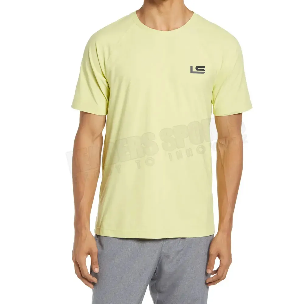 Camiseta de algodão liso para homens, tecido confortável de alta qualidade com design exclusivo, cor personalizada