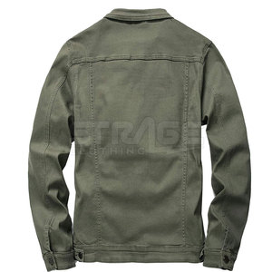 Chaqueta Vaquera de Lona de Primera Calidad, con Logotipo Frontal, Ecológica, Ligera, Cómoda para Invierno, para Hombre, en Oferta Online - Product Image 2