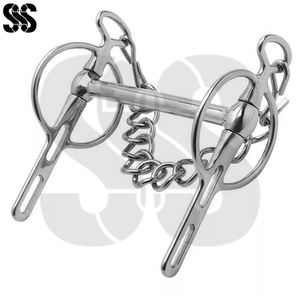 Bocados ajustables de acero inoxidable para caballos con soporte lateral estable que evita el deslizamiento del bocado para entrenamiento y uso en carruajes - Alta calidad - Product Image 2