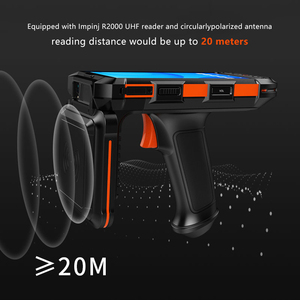 Tốc độ cao Android 13 cầm tay <span class=keywords><strong>UHF</strong></span> <span class=keywords><strong>RFID</strong></span> <span class=keywords><strong>Reader</strong></span> Writer tầm xa Thông tư <span class=keywords><strong>Antenna</strong></span> 860-960MHz 13.56MHz NFC Thẻ tag làm ABS - Product Image 2