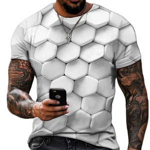 เสื้อยืดสำหรับผู้ชายเสื้อยืดระบายอากาศแบบซับลิเมชันสำหรับ3D กีฬาผ้าโพลีเอสเตอร์แห้งเร็วแบบกำหนดเอง - Product Image 6