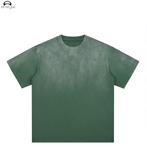 T-shirt décontracté pour homme en jersey uni 100% polyester Impression numérique Logo avant Teinture unie Écologique Respirant Manches courtes - Product Image 3