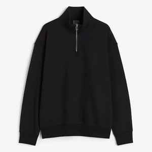 Sudadera con Capucha Extra Grande de Algodón/Felpa para Hombre, de Primera Calidad, Personalizada, con Media Cremallera, Corte Holgado - Product Image 6