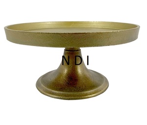 Vajilla de Hotel de lujo, accesorios de decoración, fiestas de boda, Soporte para servidor de pastel, diseño hecho a mano, soporte para pastel de taza de Metal - Product Image 1