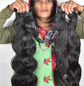 Extensions de cheveux indiens vierges brésiliens bruts à cuticule alignée au prix d'usine, cheveux humains naturels, lâches, style vague profonde, vente en gros - Product Image 2