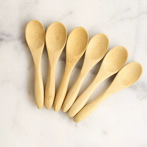 Cuchara de Cocina Desechable de Madera de Haya Premium, Utensilio para Fiestas, Acabado Liso, Duradero, Ligero, Resistente al Calor, para Remover y Mezclar - Product Image 1