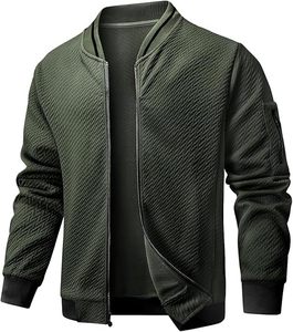 100% Cotton Customized Varsity <b>Jacket</b> <b>Long</b> Sleeves Waterproof Windproof Breathable Knitted Front Logo Spring - Product Image 5