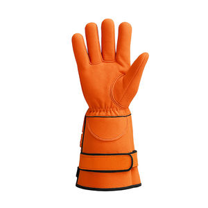 Guantes de seguridad de cuero de vaca de alta calidad con logotipo personalizado Guantes industriales de cuero de vaca de diseño personalizado mejor oferta - Product Image 3