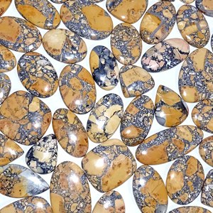 Maligano Jasper Cabochon หินควอตซ์แบบหลวมรูปร่างผสมจากธรรมชาติคุณภาพสูงสำหรับการทำเครื่องประดับ - Product Image 1