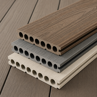 Terrasse en composite bois-plastique moderne, imperméable et écologique pour jardin et extérieur, résistante aux intempéries