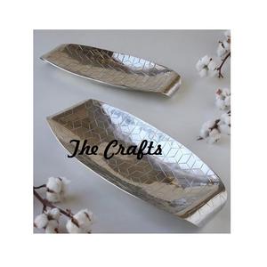 Bandeja de servicio de diseño fabuloso en aluminio Color plata Chocolates Postre Dátiles Bandeja para vajilla de hotel - Product Image 5