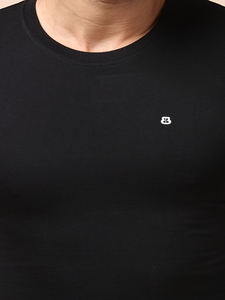 100% algodón negro para hombre para Polo camiseta de moda patrón sólido manga corta suave cómodo ajuste Regular personalizable imprimible - Product Image 3